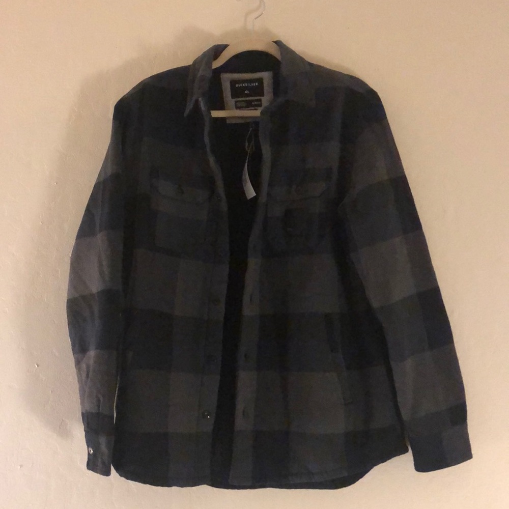 Quicksilver Flannel Long Sleeve Shirt Jacket